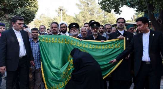 مراسم ورود نمادین کاروان امام رضا(ع) به ایران در خرمشهر برگزار شد