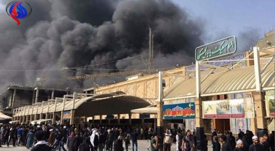 آتش سوزی هتلی در نجف/ 43 زائر ایرانی مصدوم شدند
