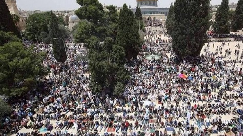هزاران فلسطینی در «مسجدالاقصی» نماز جمعه اقامه کردند