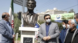 سردیس خبرنگار شهید محمود صارمی در مشهد رونمایی شد