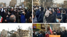 تجمع اعتراضی مردم تبریز در مقابل کنسولگری ترکیه برگزار شد