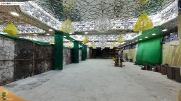 آماده سازی سرداب حرم امام حسین(ع) برای میزبانی از زائرین