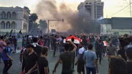 یک کشته و ۲۲۴ مصدوم نتیجه اعتراضات امروز در بغداد