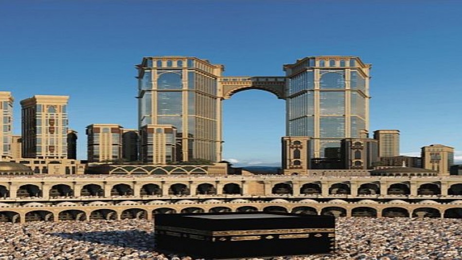 نصب بلندترین مسجد معلق جهان در مکه مکرمه