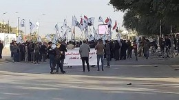 تظاهرات ضد آمریکایی مردم بصره و دیالی عراق در حمایت از«حشد الشعبی»