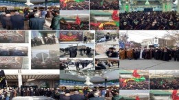 استان تهران غرق در ماتم دُردانه پیامبر/اجتماع فاطمیون برپا شد