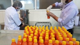 توزیع روزانه بیش از هزار بطری آبمیوه طبیعی میان جهادگران سلامت و بیماران کرونایی