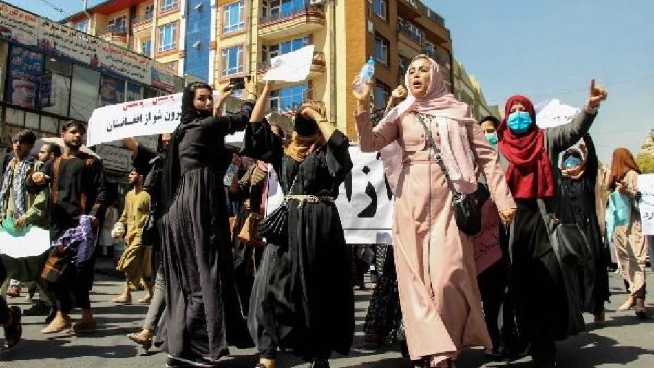 زنان در پایتخت افغانستان تظاهرات کردند