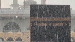 فیلم/بارش شدید باران در مسجد الحرام
