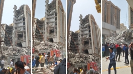 فوتی‌های حادثه ریزش ساختمان متروپل آبادان ۱۰ نفر شدند