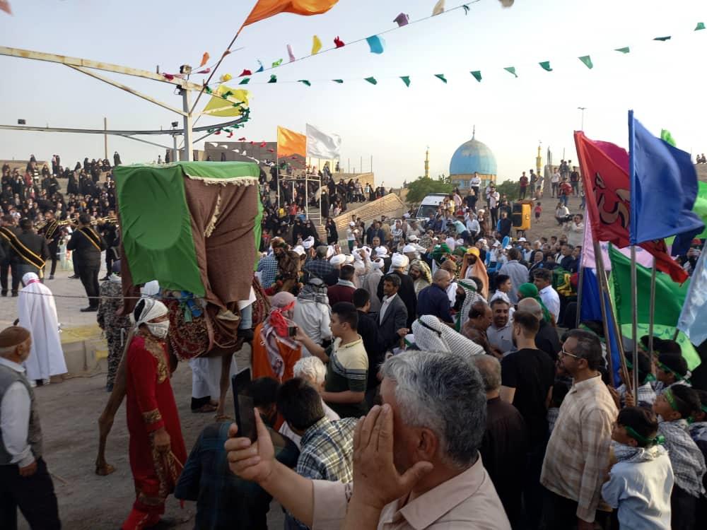 تصاویر/مراسم استقبال از کاروان نمادین حضرت امام رضا (ع) به نیشابور  