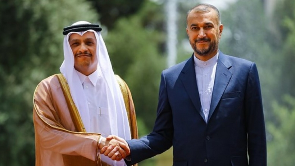 استقبال امیرعبداللهیان از وزیر خارجه قطر در تهران