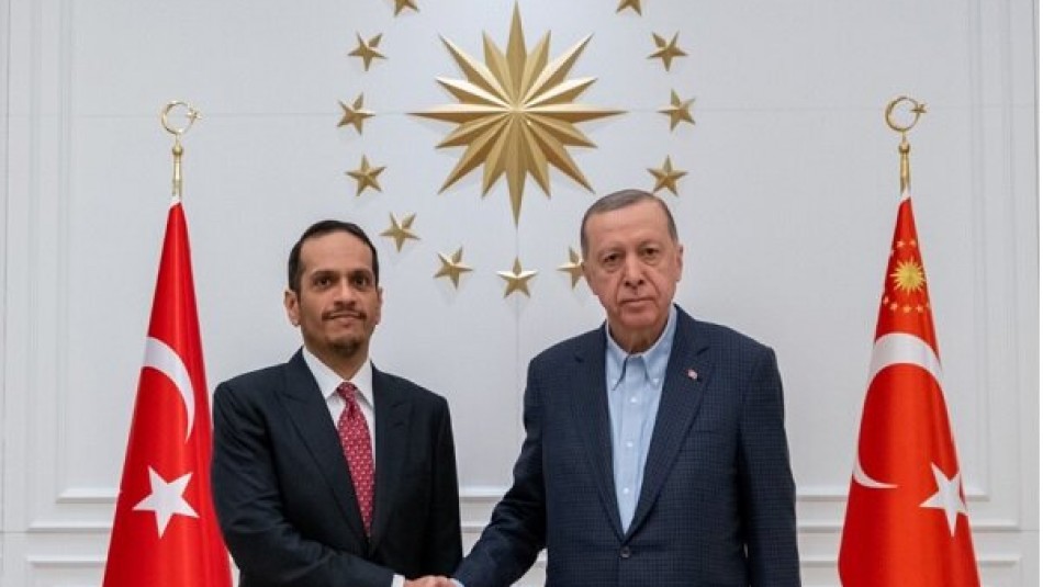 اردوغان با وزیر خارجه قطر دیدار کرد