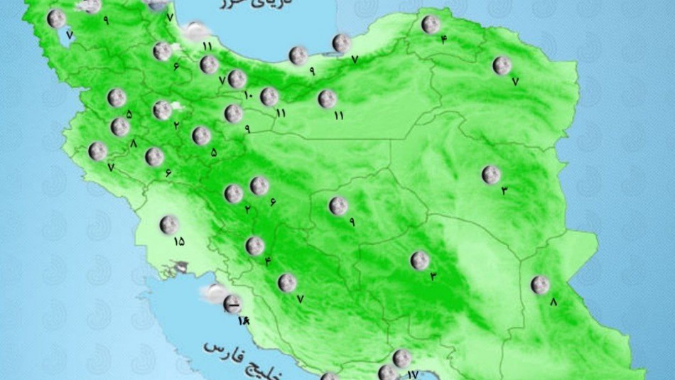 هواشناسی ایران امروز شنبه ۵ فروردین ۱۴۰۲