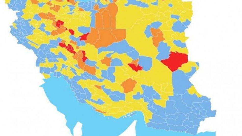 آخرین رنگ‌بندی کرونا کشور/ زنگ خطر قرمز کرونایی در کشور به صدا درآمد