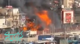 فیلم/ آتش‌سوزی در نزدیکی حرم امام حسین (ع)