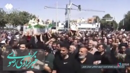 فیلم/ تشییع پیکر ۲ شهید مدافع امنیت در اصفهان